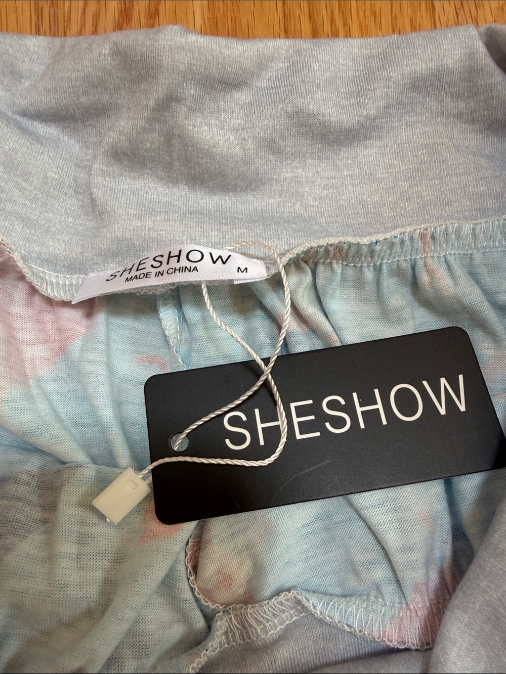 New! Sheshow medium White christmas contrast wide leg pants . - Picture 5 of 10